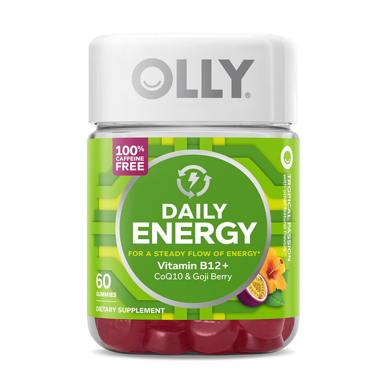 Olly Tropical Passion Daily Energy Gummies, Goji Berry, 60 Ea