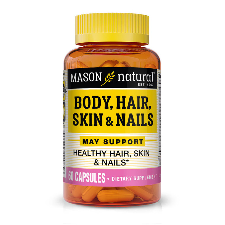 Mason Natural Body, Hair, Skin And Nails Beauty Formula Capsules - 60 Ea