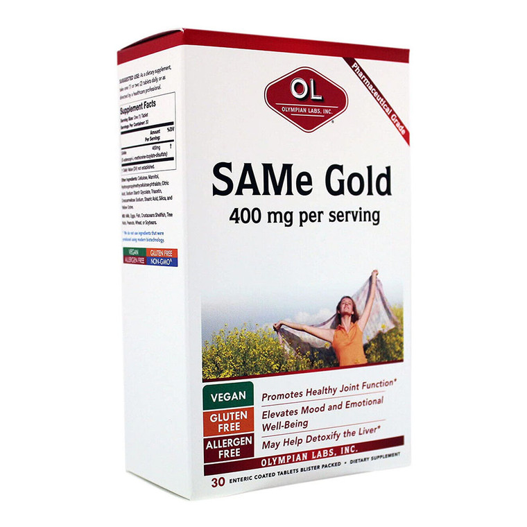Olympian Labs SAMe Gold Tablets For Healthy Joint Function, 30 Ea