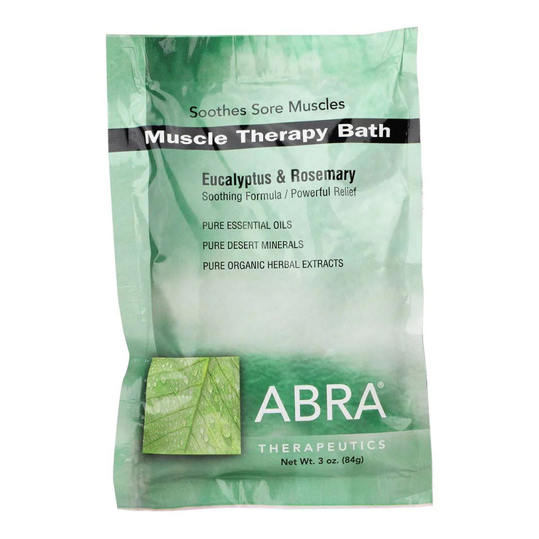 Abra Therapeutics Muscle Therapy Bath, Eucalyptus and Rosemary, 3 Oz