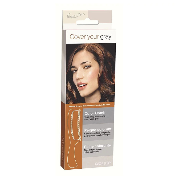 Cover Your Gray Color Comb, Medium Brown, 1 Ea