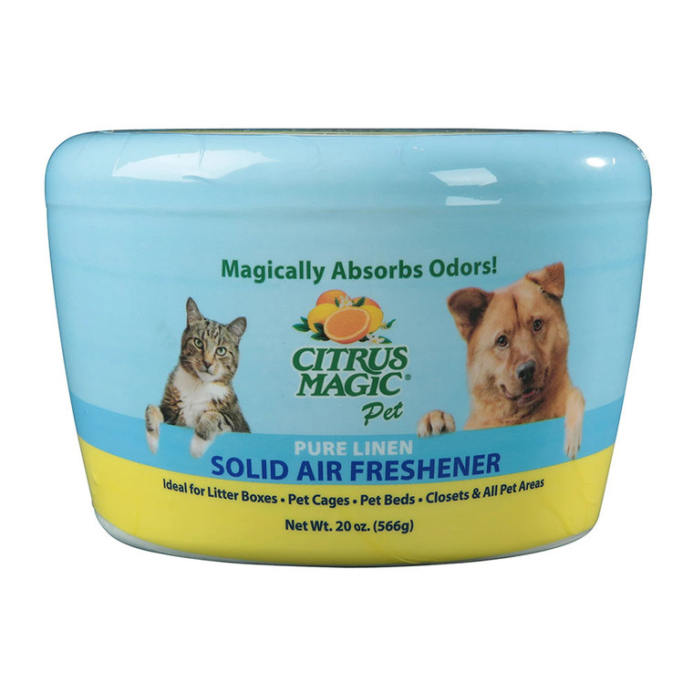 Citrus Magic Absorbs Pet Odor Pure Linen Solid Air Freshener, 20 Oz