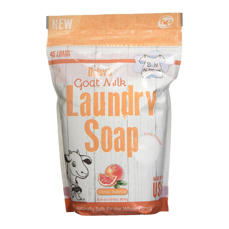 BandN Daisys Goat Milk Laundry Soap, Citrus Sunrise, 45 Loads, 30.4 Oz