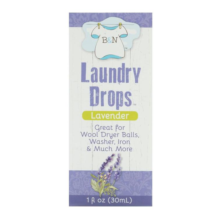 BandN All Natural Essential Oil Laundry Drops, Lavender, 1 Oz