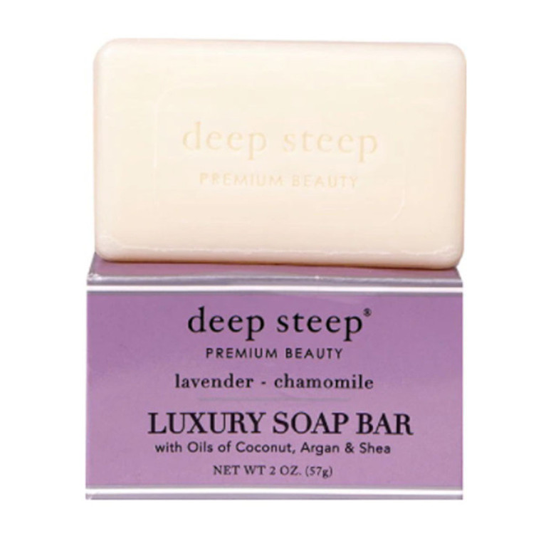 Deep Steep Premium Beauty Luxury Soap Bar, Lavender Chamomile, 2 Oz