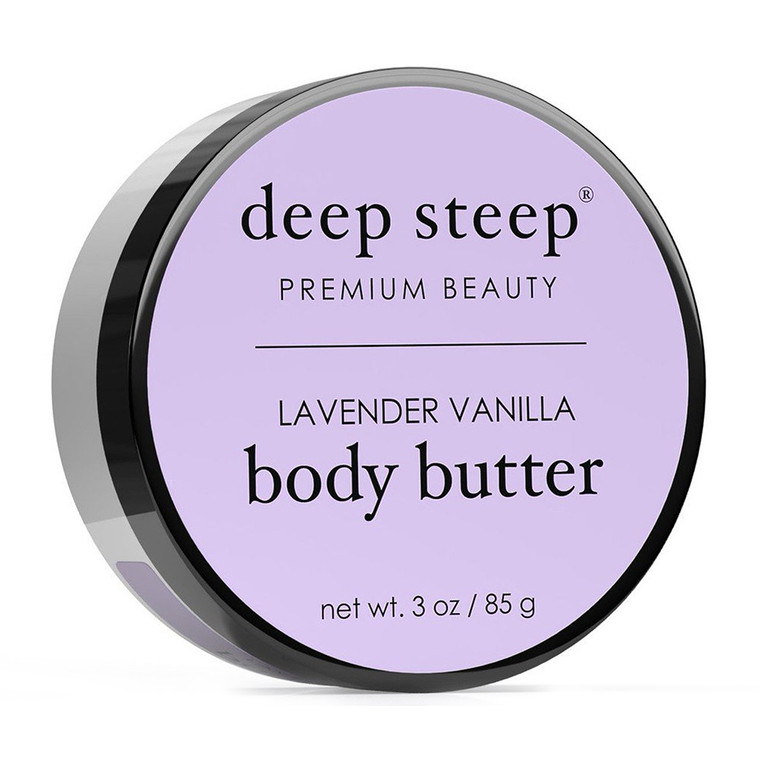 Deep Steep Premium Beauty Lavender Vanilla Body Butter, 3 Oz