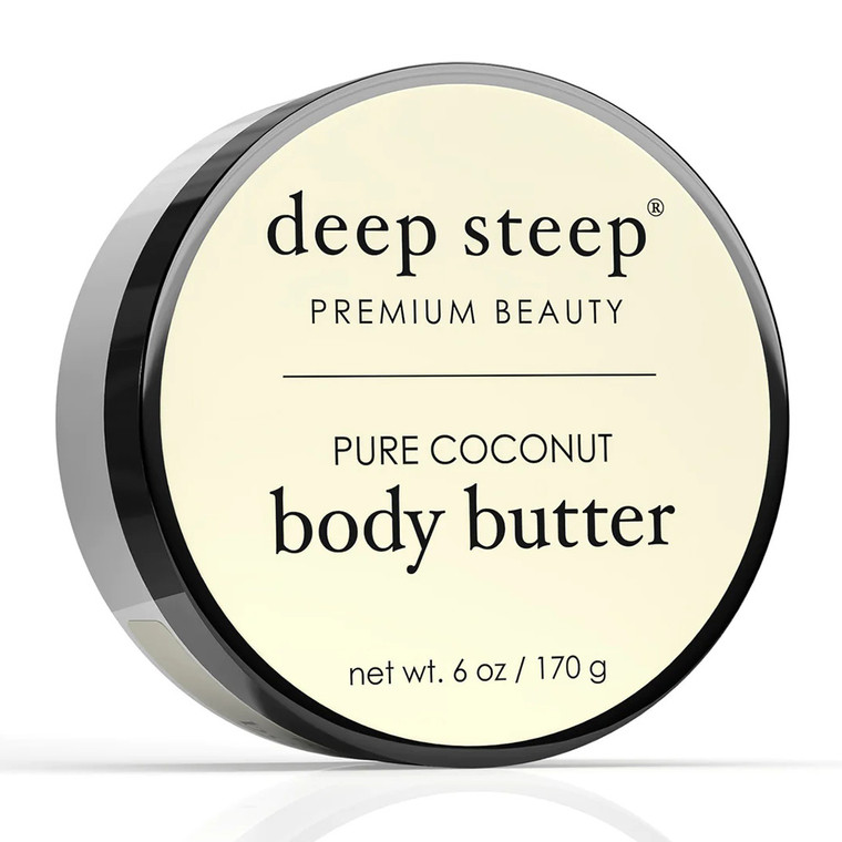 Deep Steep Premium Beauty Pure Coconut Body Butter, 6 Oz