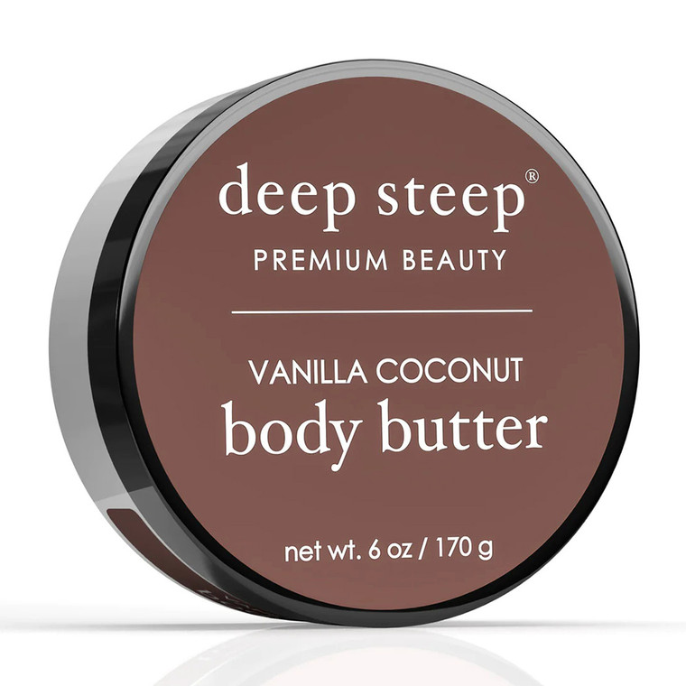 Deep Steep Premium Beauty Vanilla Coconut Body Butter, 6 Oz