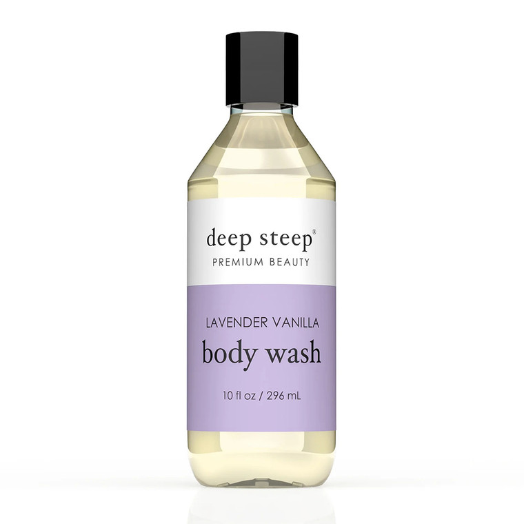 Deep Steep Premium Beauty Lavender Vanilla Body Wash, 10 Oz