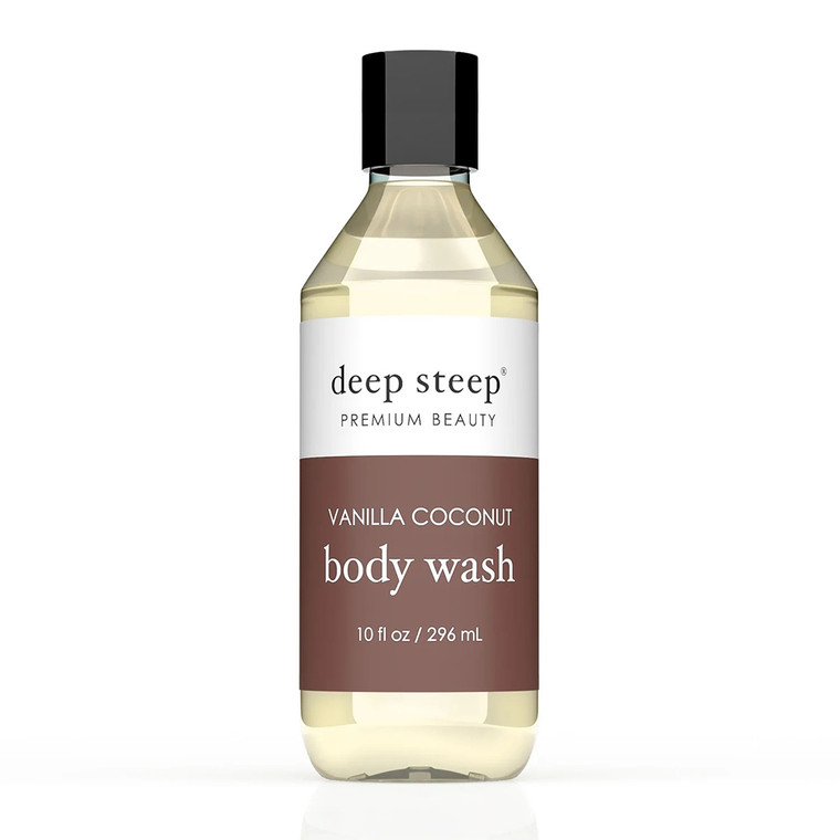 Deep Steep Premium Beauty Vanilla Coconut Body Wash, 10 Oz