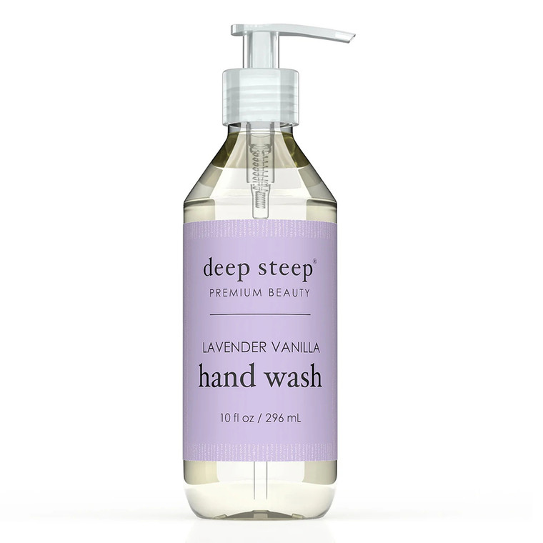 Deep Steep Premium Beauty Lavender Vanilla Hand Wash, 10 Oz