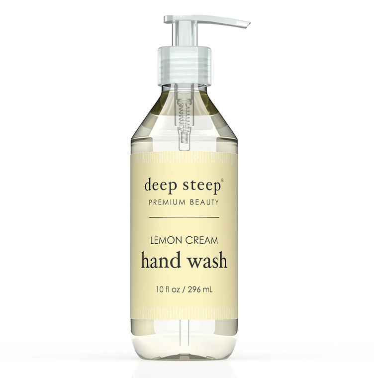 Deep Steep Premium Beauty Lemon Cream Hand Wash, 10 Oz