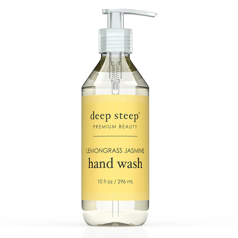 Deep Steep Premium Beauty Lemongrass Jasmine Hand Wash, 10 Oz