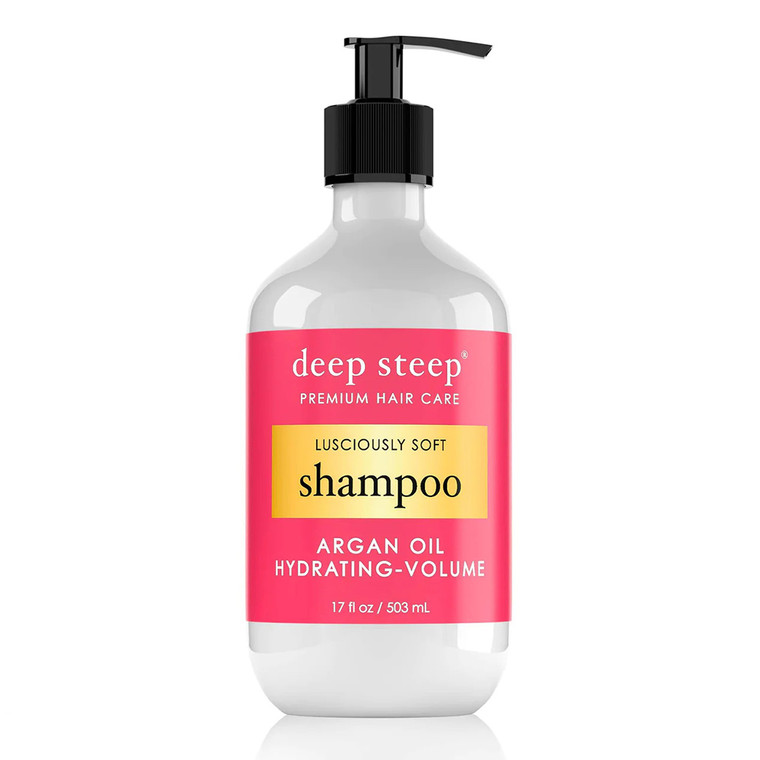 Deep Steep Argan Oil Hydrating Volume Lusciously Soft Shampoo, 17 Oz