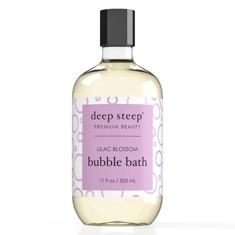 Deep Steep Premium Beauty Lilac Blossom Bubble Bath, 17 Oz