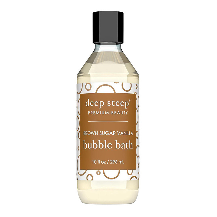 Deep Steep Premium Beauty Brown Sugar Vanilla Bubble Bath, 10 Oz