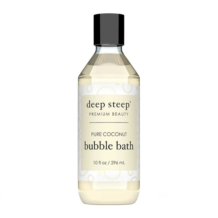 Deep Steep Premium Beauty Pure Coconut Bubble Bath, 10 Oz