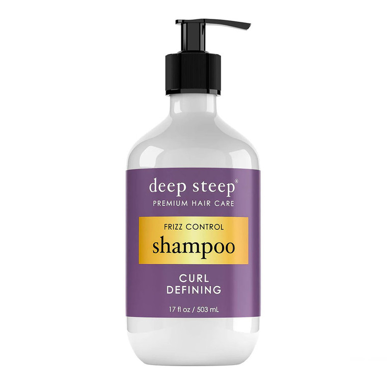 Deep Steep Premium Hair Care Curl Defining Frizz Control Shampoo, 17 Oz