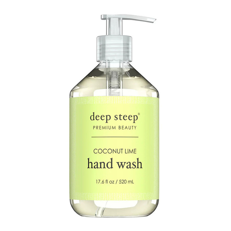 Deep Steep Premium Beauty Coconut Lime Liquid Hand Wash, 17.6 Oz