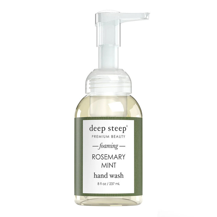 Deep Steep Premium Beauty Rosemary Mint Foaming Hand Wash, 8 Oz