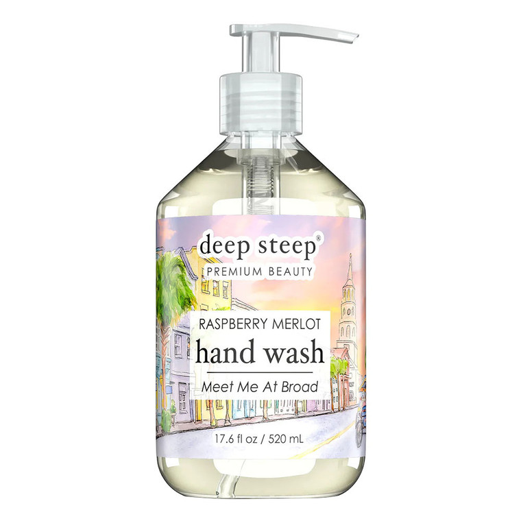 Deep Steep Premium Beauty Raspberry Merlot Liquid Hand Wash, 17.6 Oz