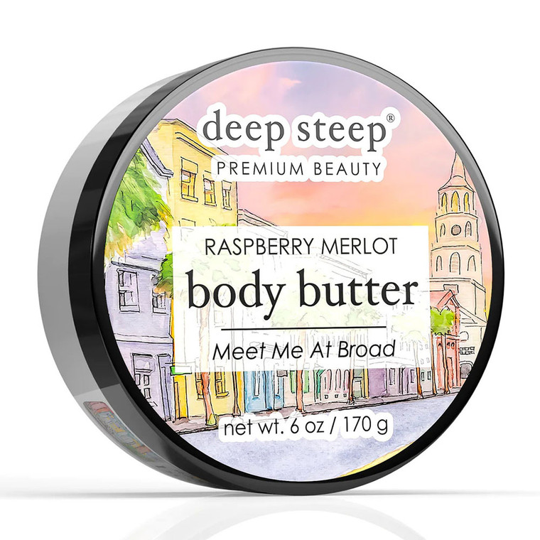Deep Steep Premium Beauty Raspberry Merlot Body Butter, 6 Oz