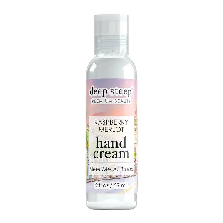 Deep Steep Premium Beauty Raspberry Merlot Hand Cream, 2 Oz