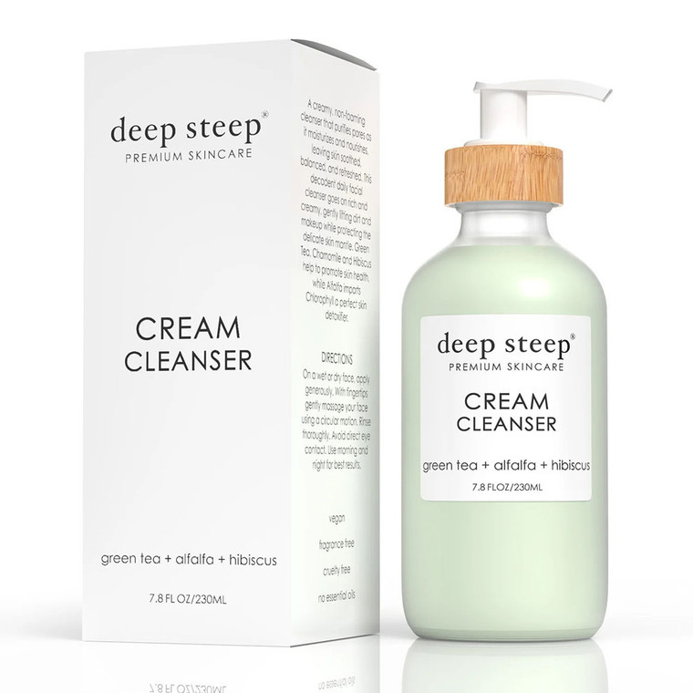Deep Steep Premium Skin Care Face Cream Cleanser, 7.8 Oz