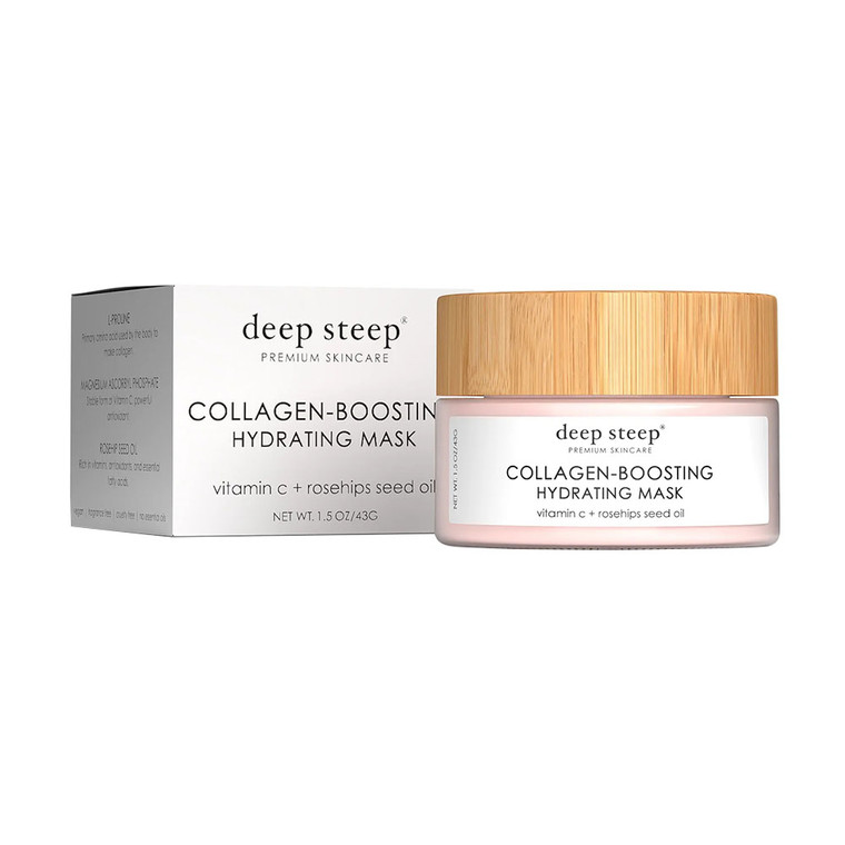 Deep Steep Premium Skin Care Collagen Boosting Hydrating Face Mask, 1.5 Oz