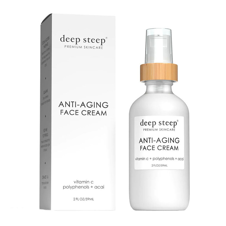 Deep Steep Premium Skin Care Anti Aging Face Cream, 2 Oz