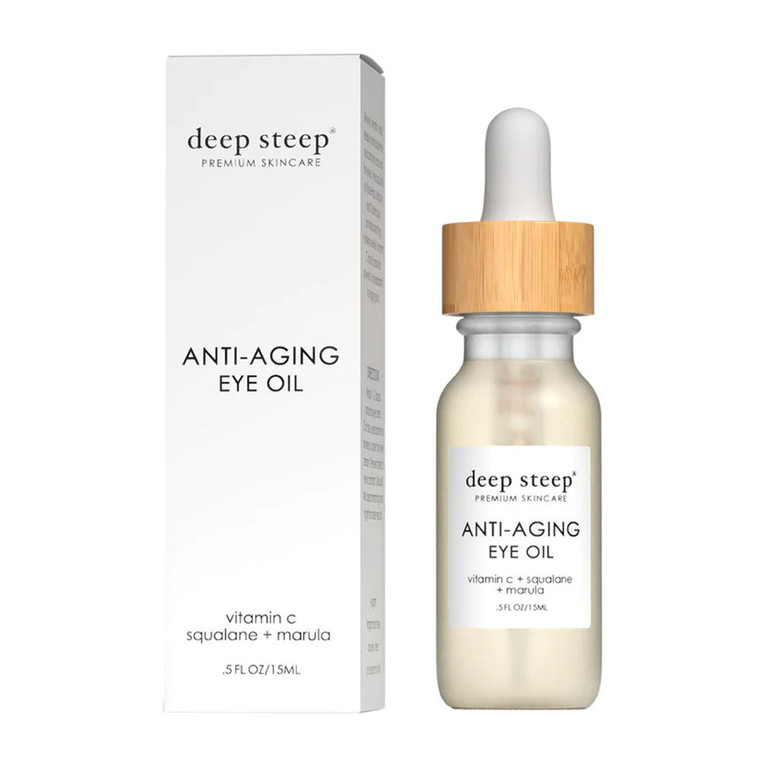 Deep Steep Premium Skin Care Anti Aging Eye Oil, 0.5 Oz