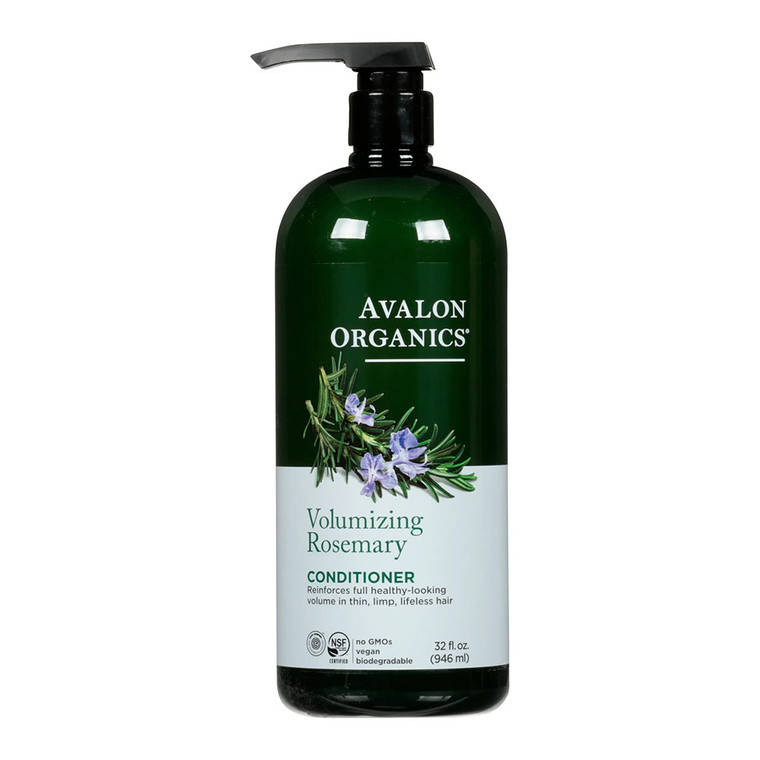 Avalon Organics Volumizing Rosemary Conditioner for Fuller Bouncy and Healthy Hair 32Oz (946ml)