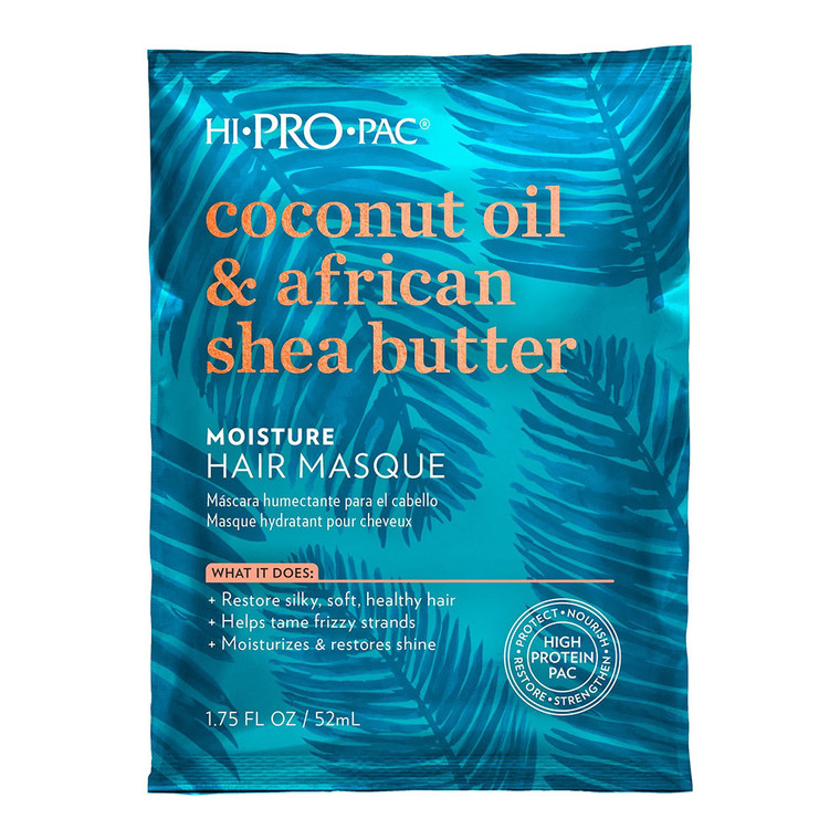 Hi Pro Pac Coconut Oil and African Shea Butter Hair Masque, 1.75 Oz, 12 Ea