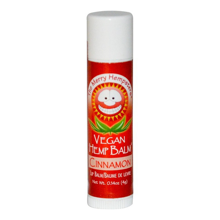 The Merry Hempsters Vegan Hemp Lip Balm Cinnamon Tube, 28 Ea