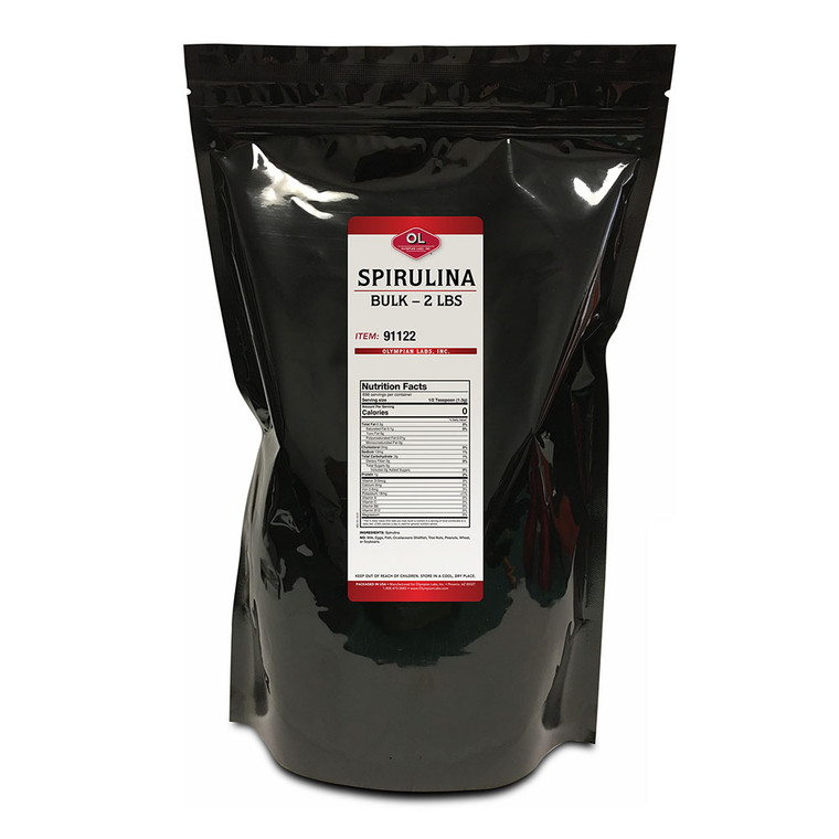 Olympian Labs Spirulina Powder Resealable Bag, Support Stress, 2 Lb