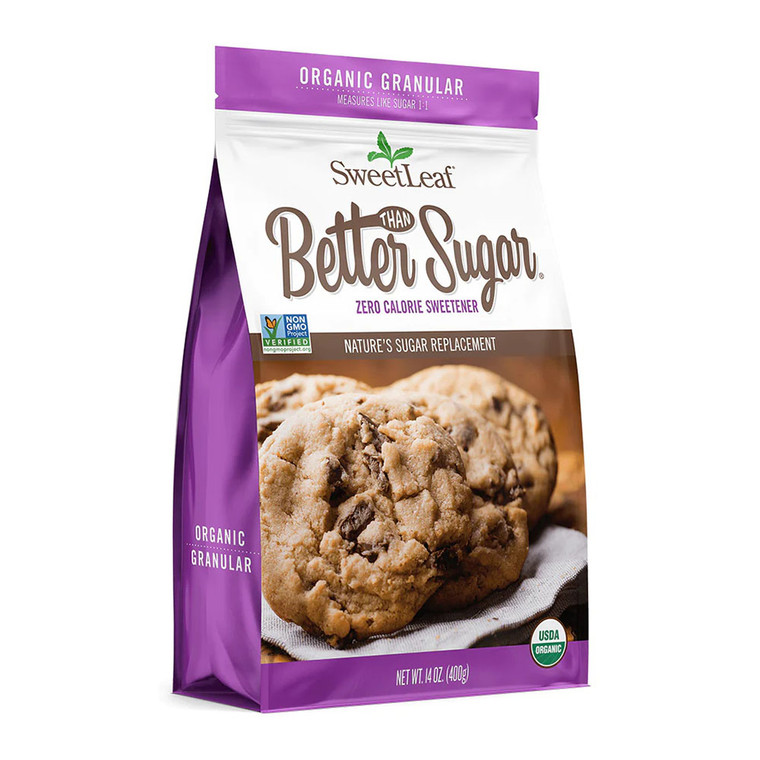 SweetLeaf Better Than Sugar Organic Stevia Granular Sweetener, 14 Oz