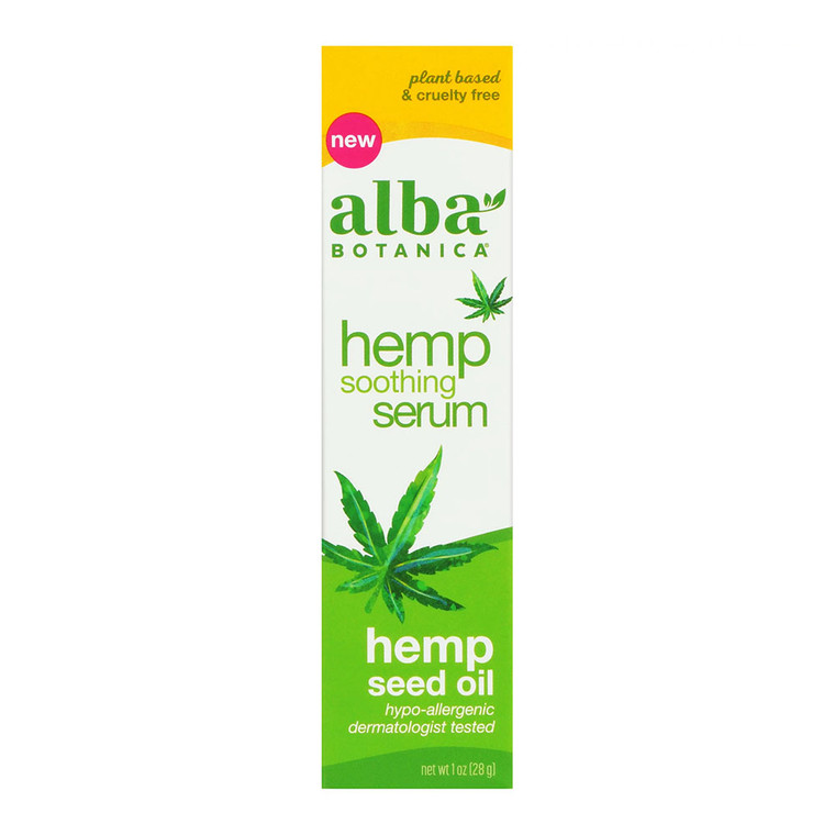 Alba Botanica Hemp Seed Oil Soothing Serum, 1 Oz