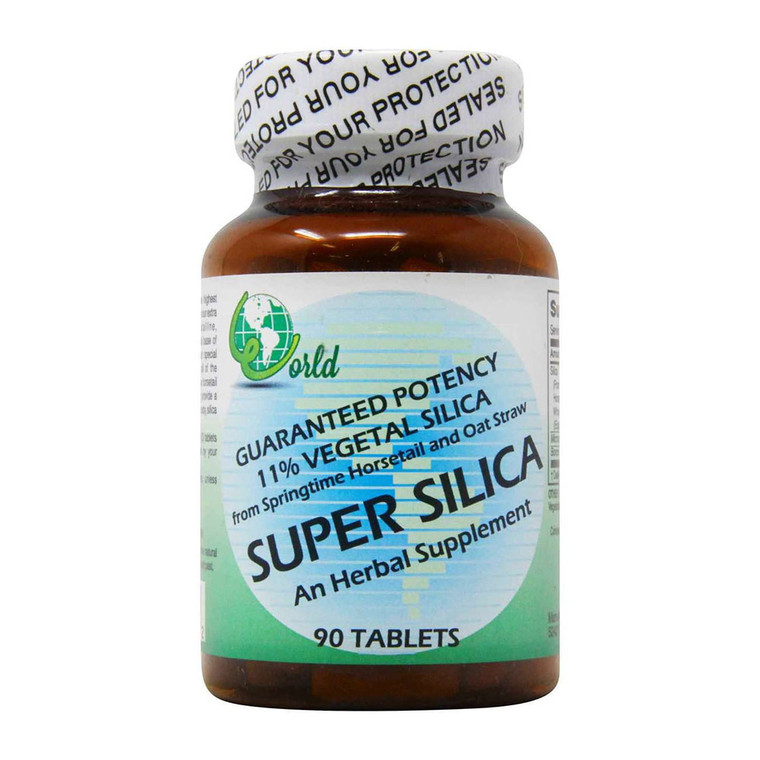 World Organics Super Silica Supplement Tablets, 90 Ea