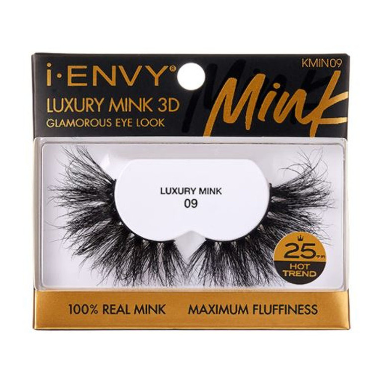 Kiss I Envy Luxury Mink 3D 09 Eye Lashes, 1 Ea