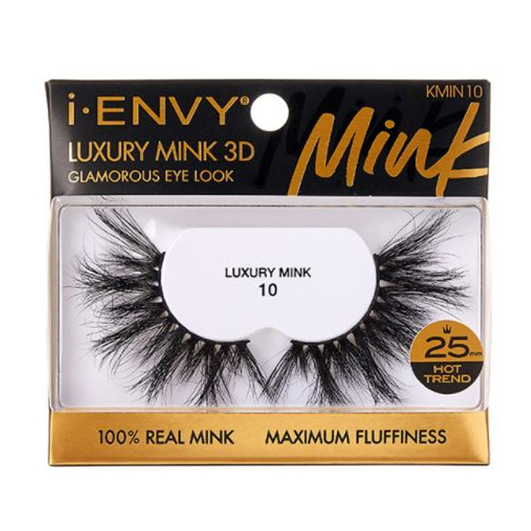 Kiss I Envy Luxury Mink 3D 10 Eye Lashes, 1 Ea