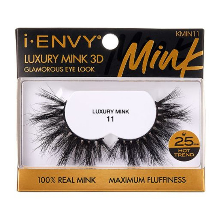Kiss I Envy Luxury Mink 3D 11 Eye Lashes, 1 Ea