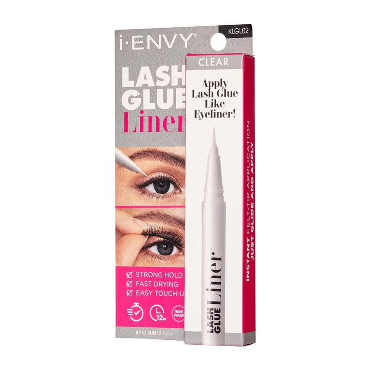 Kiss I Envy Lash Glue and Eye Liner, Clear, 0.02 Oz