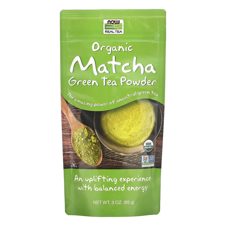 Now Real Foods Organic Matcha Green Tea Powder, 3 Oz