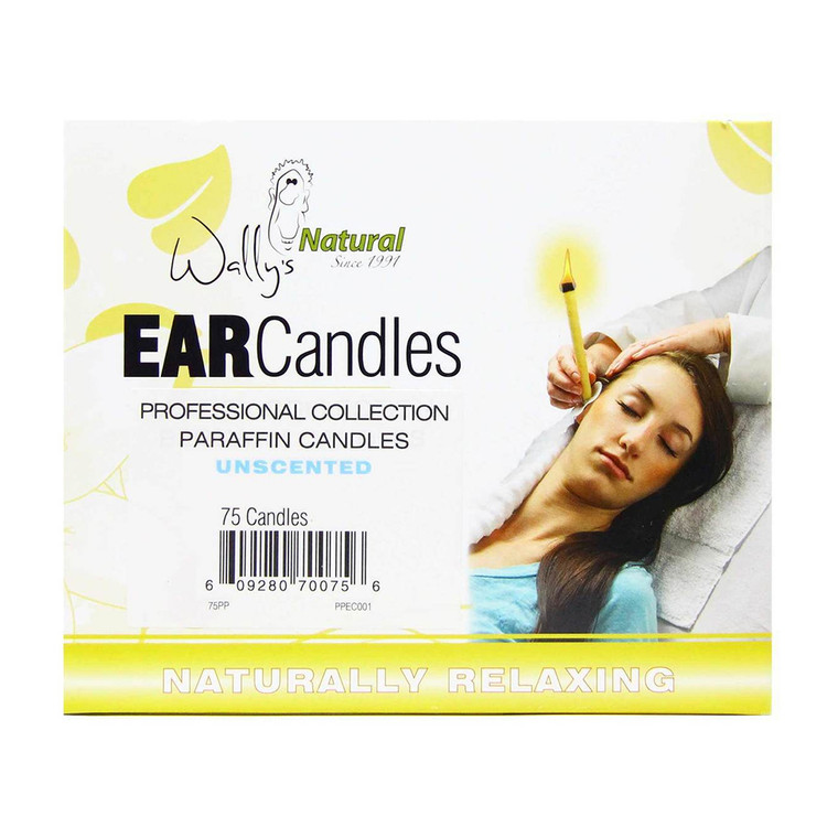 Wallys Natural Ear Care Ear Candles, Paraffin Plain, 75 Ea