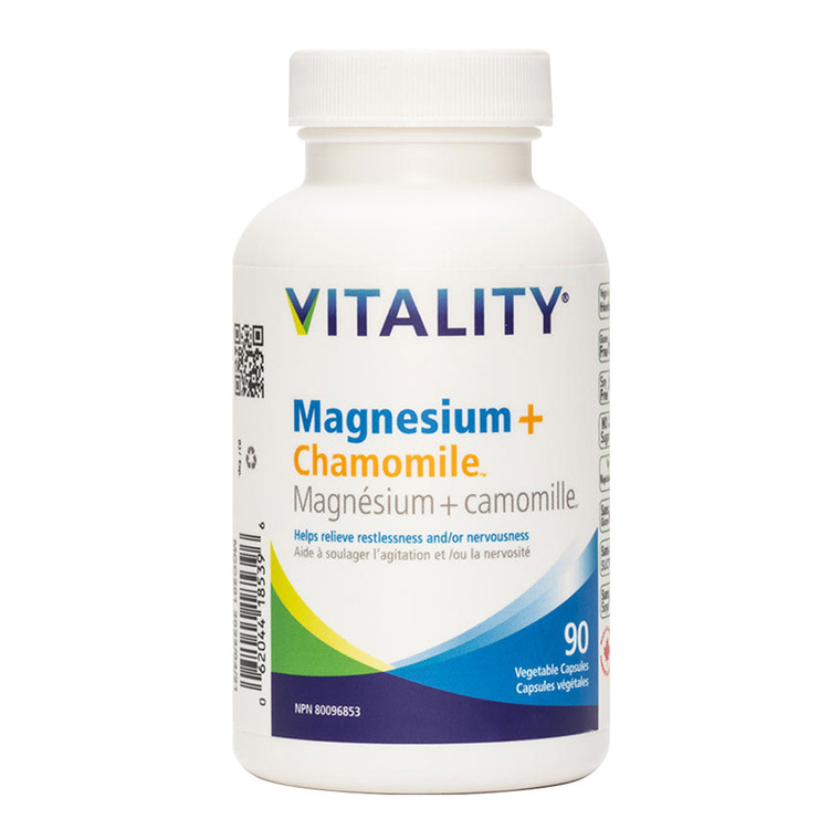 Vitality Magnesium Amd Chamomile VegCapsules, 90 Ea