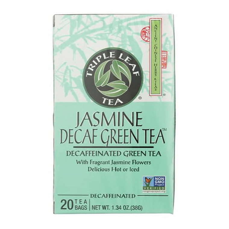Triple Leaf Tea Jasmine Decaffeinated Green Tea, 20 Ea
