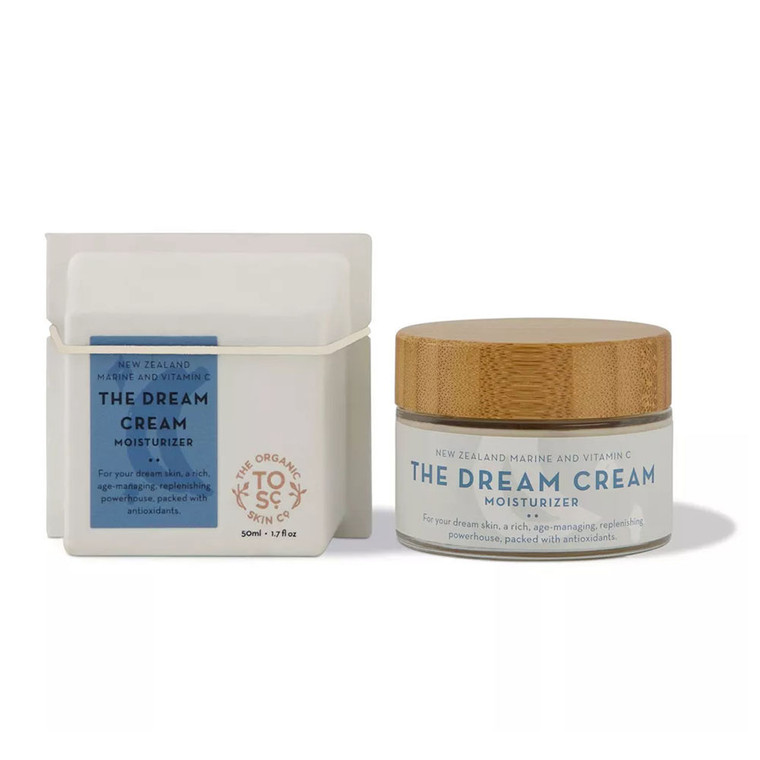 The Organic Skin Co Dream Cream Moisturizer, New Zealand Marine And Vitamin C, 1.7 Oz