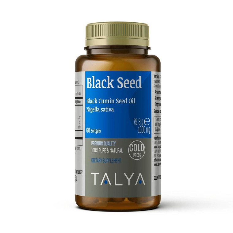 Talya Black Seed Oil 1000 Mg Softgel, 60 Ea