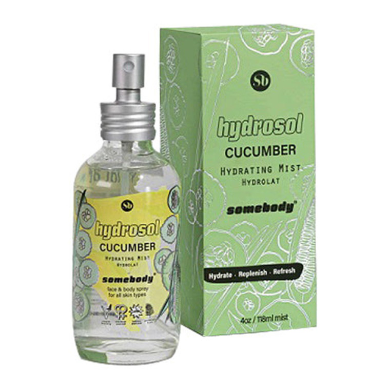 Somebody Hydrosol Cucumber Hydrating Mist, 4 Oz