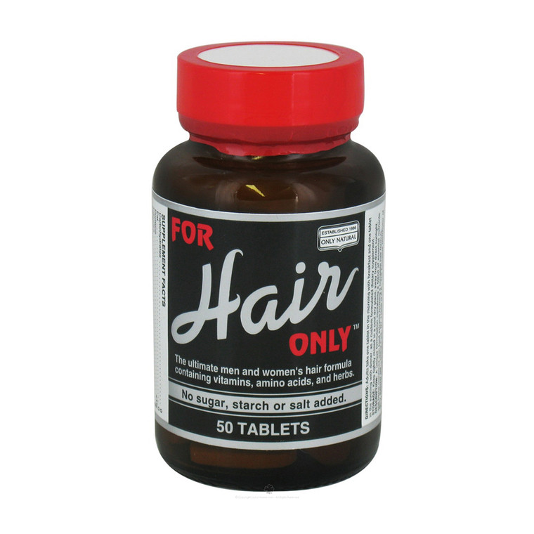 Only Natural For Hair Only Tablets For Men And Women - 50 Ea